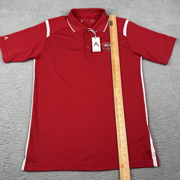 Western Kentucky Hilltoppers Shirt Men Small Red Antigua Polo WKU Towel Logo NWT - Picture 10 of 12